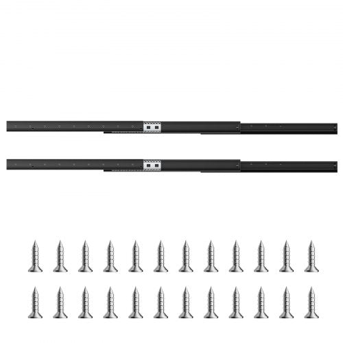 Undermount Drawer Slides 24 inch Full Extension Ball Bearing Under Stair