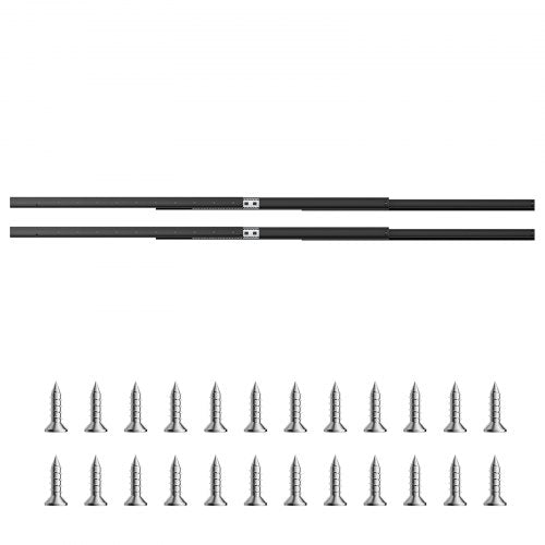 Undermount Drawer Slides 40 inch Full Extension Ball Bearing Under Stair