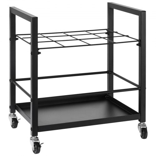 Blueprint Storage Rack 12 Slots Blueprint Holder with Wheels Mobile Metal