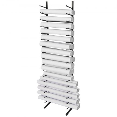 Blueprint Storage Rack Hanging Poster Display Rack 16Tier Vertical
