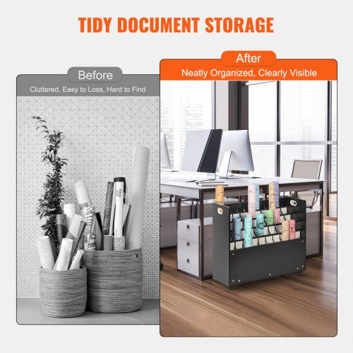 Blueprint Storage Rack 50 Slots Mobile Blueprint Storage Cabinet Wooden