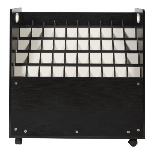 Blueprint Storage Rack 50 Slots Mobile Blueprint Storage Cabinet Wooden