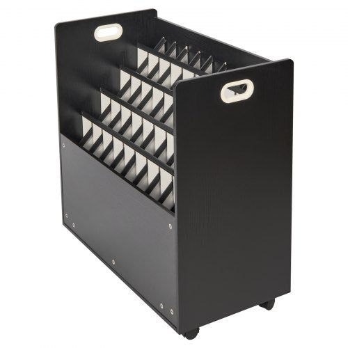 Blueprint Storage Rack 50 Slots Mobile Blueprint Storage Cabinet Wooden