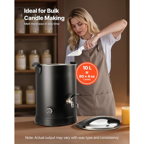 Wax Melter for Candle Making 106 Qts Fast and Even Heating with Easy 1