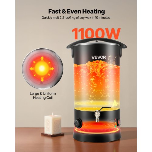 Wax Melter for Candle Making 159 Qts Fast and Even Heating with Easy
