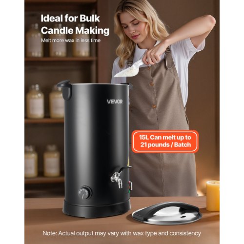 Wax Melter for Candle Making 159 Qts Fast and Even Heating with Easy