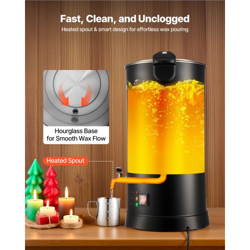 Wax Melter for Candle Making 159 Qts Fast and Even Heating with Easy