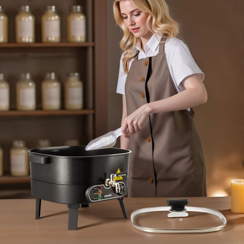 Wax Melter for Candle Making 63 Qts Fast and Even Heating with Easy Pour