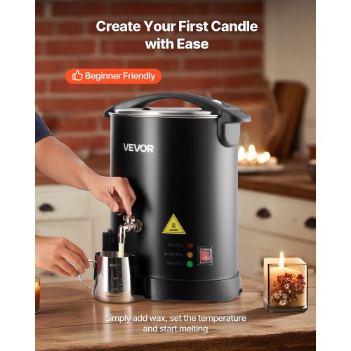 Wax Melter for Candle Making 85 Qts Fast and Even Heating with Easy Pour