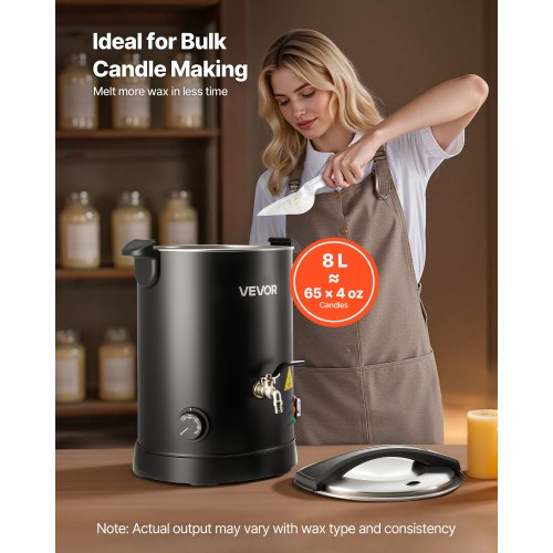 Wax Melter for Candle Making 85 Qts Fast and Even Heating with Easy Pour