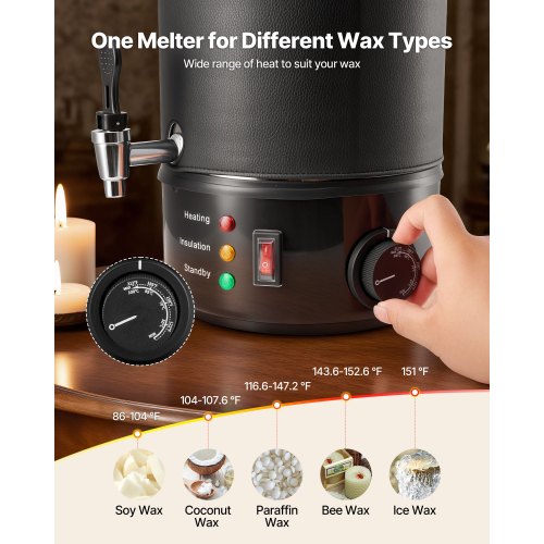 Wax Melter for Candle Making 85 Qts Fast and Even Heating with Easy Pour 1