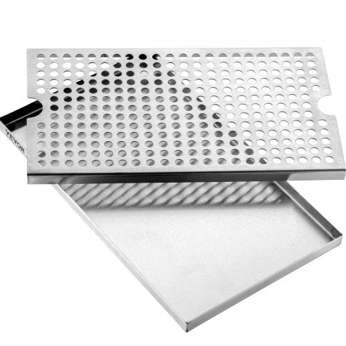 Beer Drip Tray 304 Stainless Steel Kegerator Drip Trays with 4 NonSlip