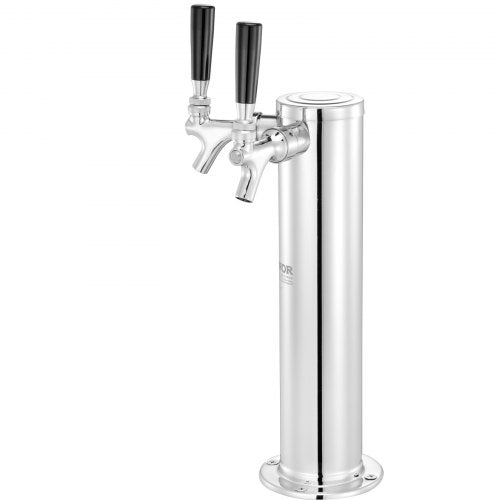 Kegerator Tower Kit Dual Taps Beer Conversion Kit Stainless Steel Keg Beer