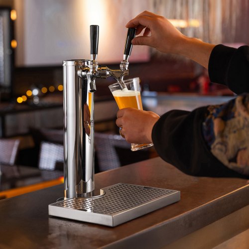 Kegerator Tower Kit Dual Taps Beer Conversion Kit Stainless Steel Keg Beer