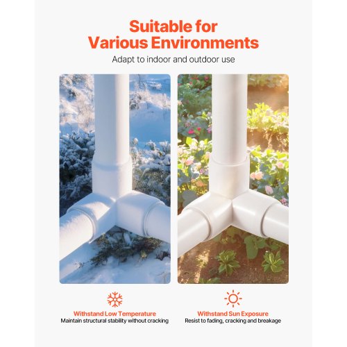 3Way PVC Fittings 1inch PVC Pipe Joints Elbow Connector 10Pack
