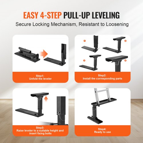 Ladder Leveler Levler 23.4 L x 11.4-18in H Support Surface Steel Ladder Leveling