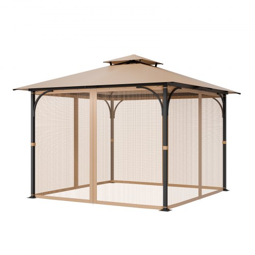 Gazebo Netting Replacement Fit Most 10 x 10 x 7 FT Gazebo Curtain Outdoor