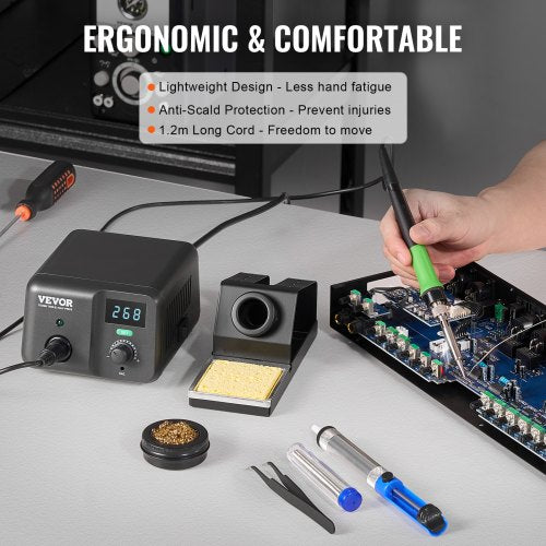 Soldering Iron Station 70W Digital Display Soldering Station Kit 122°F