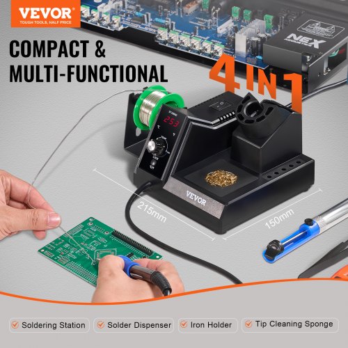 Soldering Iron Station 80W Digital Display Soldering Station Kit with 5