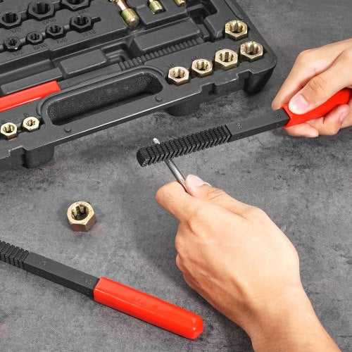 49Piece Thread Chaser Set UNC UNF and Metric Thread Restorer Tool
