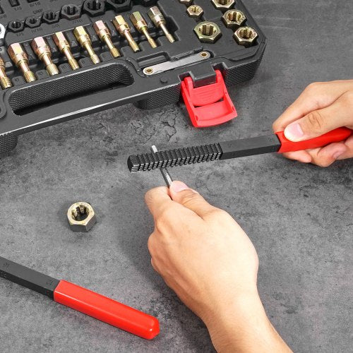 61Piece Thread Chaser Set UNC UNF and Metric Thread Restorer Tool