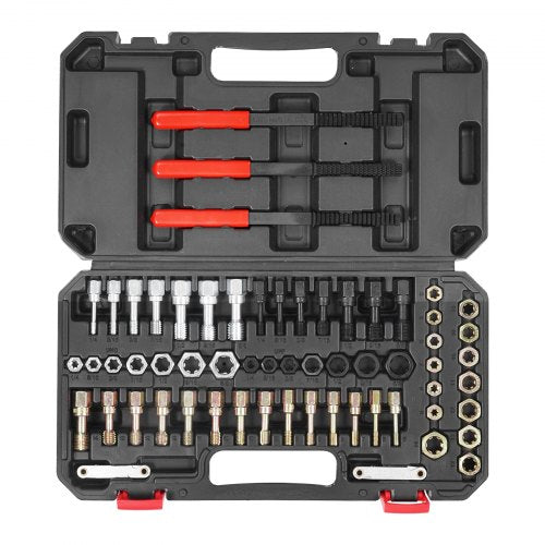 61Piece Thread Chaser Set UNC UNF and Metric Thread Restorer Tool