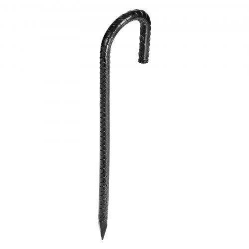 Rebar Stakes 12Inch HeavyDuty4 in Diameter J Hook Galvanized Steel