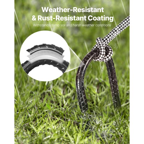 Rebar Stakes 16Inch HeavyDuty4 in Diameter J Hook Galvanized Steel 1