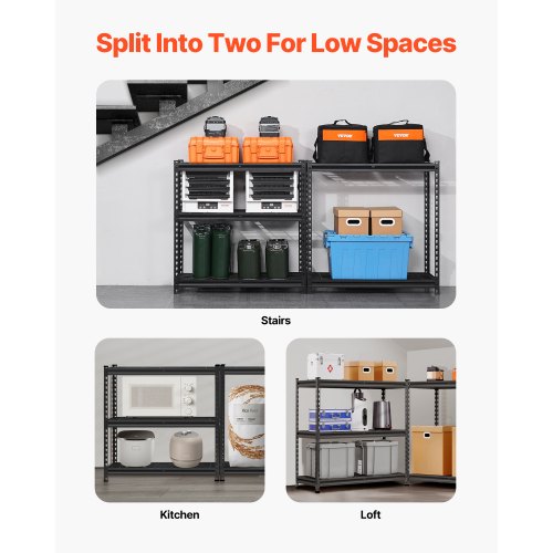 Storage Shelves 2000 lbs 5 Tier Heavy Duty Garage Shelving 16 D x 36 W