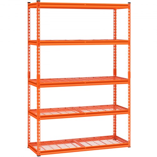 Storage Shelves 2500 lbs 5 Tier Heavy Duty Garage Shelving 18 D x 48 W