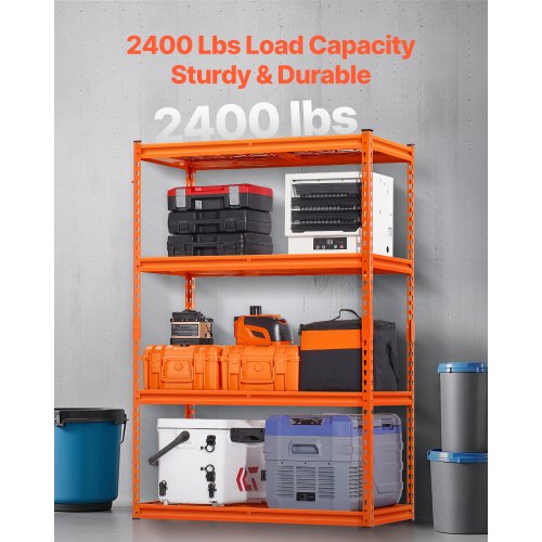 Storage Shelves 2400 lbs 4 Tier Heavy Duty Garage Shelving 20 D x 40 W