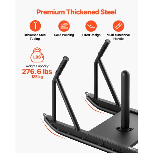 Weight Sled Steel Power Sled Fitness Strength Training Sleds for Athletic 2