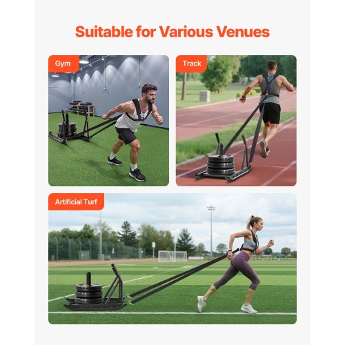 Weight Sled Steel Power Sled Fitness Strength Training Sleds for Athletic 2
