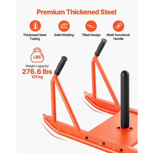 Weight Sled Steel Power Sled Fitness Strength Training Sleds for Athletic 3