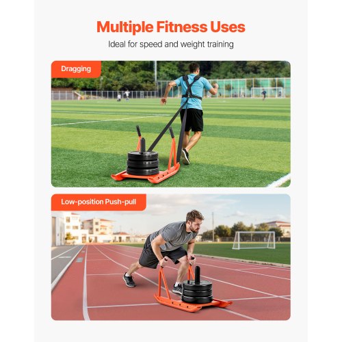 Weight Sled Steel Power Sled Fitness Strength Training Sleds for Athletic 3