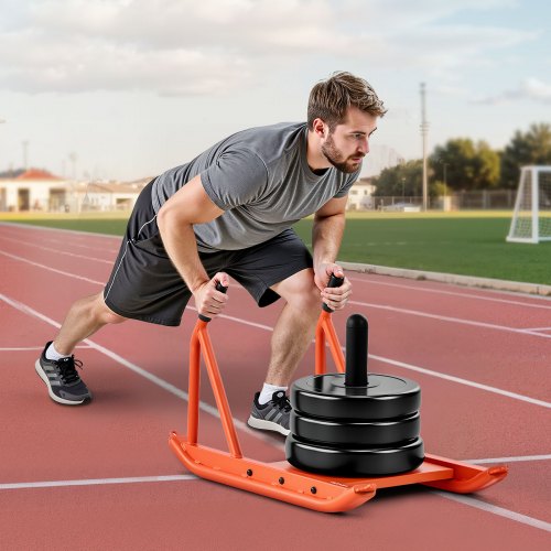 Weight Sled Steel Power Sled Fitness Strength Training Sleds for Athletic 3