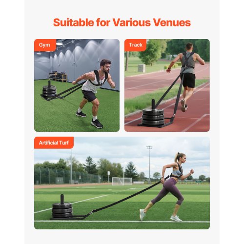 Weight Sled Steel Power Sled Fitness Strength Training Sleds for Athletic 4