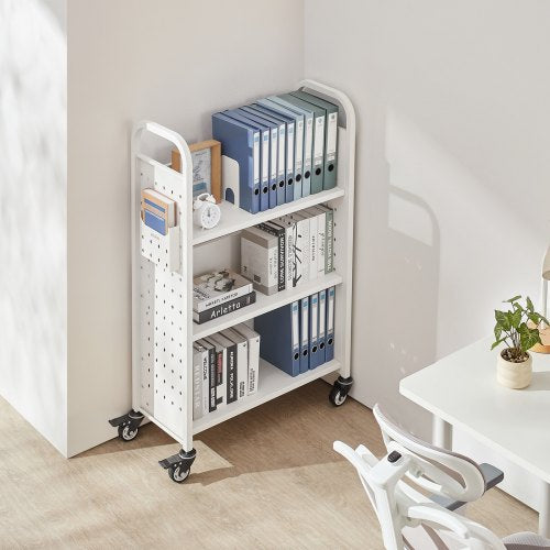 Rolling Library Book Cart 330 lbs Capacity 303 x 15 x 480Inch Library 2