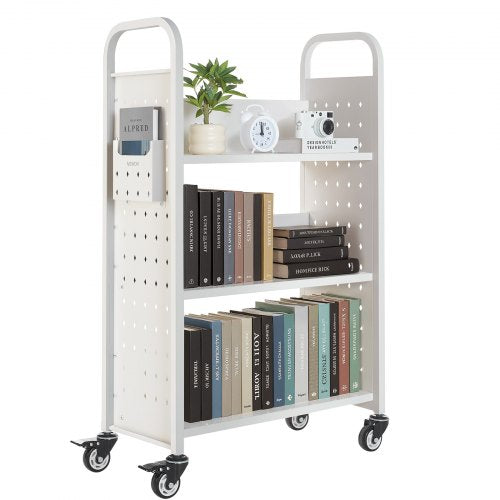 Rolling Library Book Cart 330 lbs Capacity 303 x 15 x 480Inch Library 2