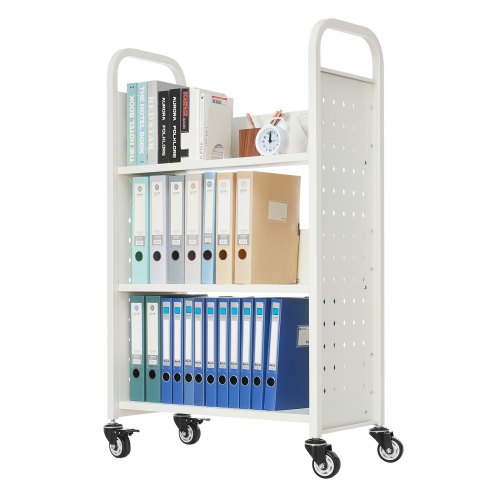 Rolling Library Book Cart 330 lbs Capacity 303 x 15 x 480Inch Library 2