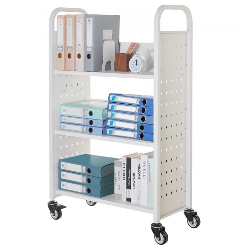 Rolling Library Book Cart 330 lbs Capacity 303 x 15 x 480Inch Library 2