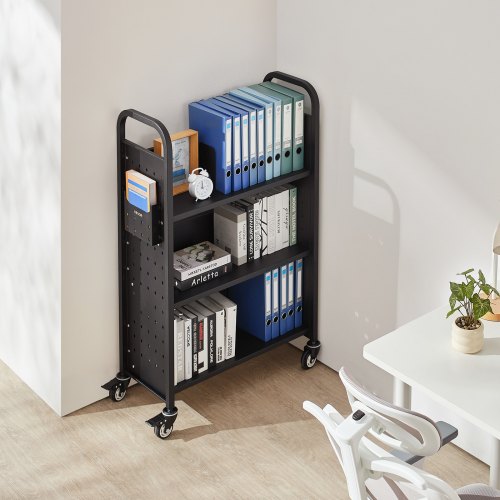Rolling Library Book Cart 330 lbs Capacity 303 x 15 x 480Inch Library 3