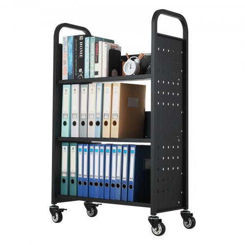 Rolling Library Book Cart 330 lbs Capacity 303 x 15 x 480Inch Library 3