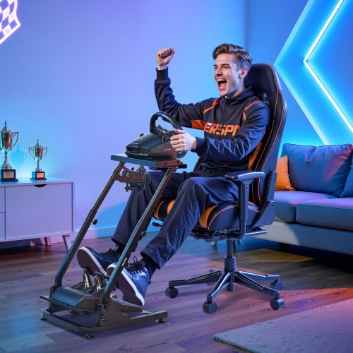 Racing Wheel Stand Adjustable Foldable Simulator Stand for Logitech G29