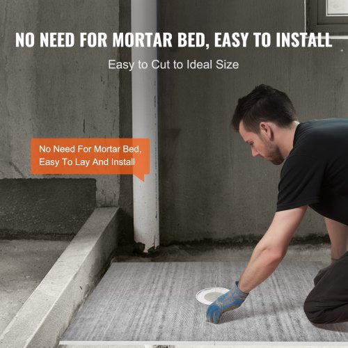Shower Curb Kit 48x72 Shower Pan Kit with 63 Central Drain Lightweight