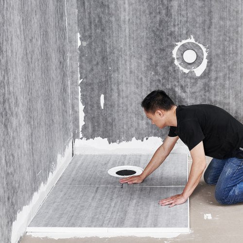 Shower Curb Kit 60x38 Shower Pan Kit with 63 Offset Drain Lightweight