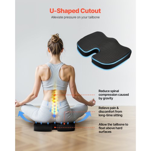 Seat Cushion Cooling Gel Memory Foam Seat Cushion PressureRelief