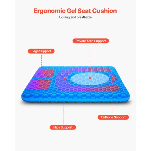 Seat Cushion Cooling Gel Seat Cushion for Pressure Relief Soft