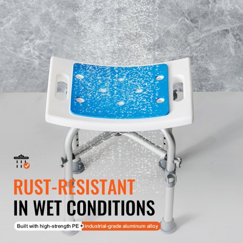 Shower Chair for Inside Shower Adjustable Height Shower Stool with Crossbar