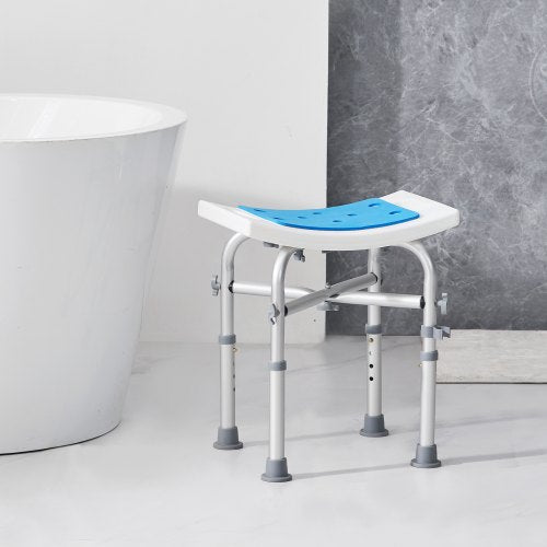 Shower Chair for Inside Shower Adjustable Height Shower Stool with Crossbar